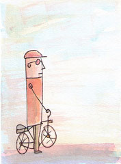 FAHRRAD I   14,5X10 cm 90,-€