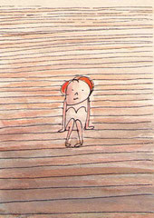 TREPPE (WEIBLICH)  14,5X10 cm 90,-€