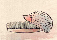 SCHÜTTELWORT (IGEL-GEIL) I, 10X14,5 cm 90,-€
