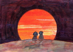 SONNE II   14,5X20 cm 105,-€