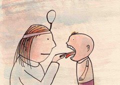 KINDERÄRZTIN II    10X14,5 cm 90,-€