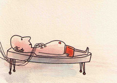 PATIENT (EKG) I 10X14,5 cm 90,-€