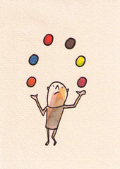 JONGLEUR I  14,5X10 cm 90,-€