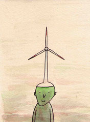 WINDMÜLLER   14,5X10 cm 90,-€