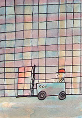 LAGERARBEITER (STAPLER)  14,5X10 cm 90,-€