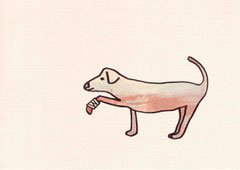 HUND-WUND I  10X14,5 cm 90,-€