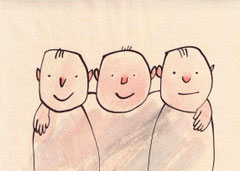FREUNDE III  20X29 cm 165,-€