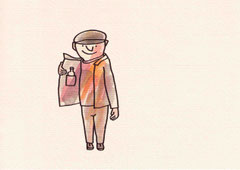TASCHE-FLASCHE 10X14,5 cm 90,-€