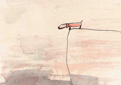 ABHANG (HUND),  10X14,5 cm 90,-€