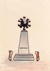 MAHNMAL (HOFFNUNG) II 14,5X10 cm 90,-€