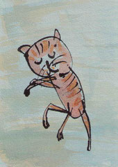 KATZE V   14,5X10 cm 90,-€