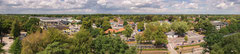 Panoramafoto van Nunspeet (Gelderland, Nederland) gelegen op de Veluwe