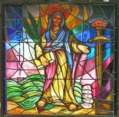 Calenzana - Eglise Saint-Blaise - Chapelle d'hiver (vitrail)