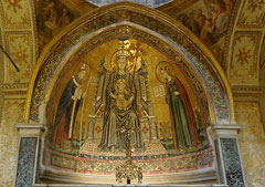 Naples - Basilique Sainte-Restitude - Mosaïque (Lello da Spoleto 1532)