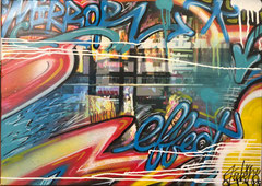 Faben- Acrylique -aerosol sur photo de Kris Riviera sur toile-70X51cm Galerie Gabel -Biot