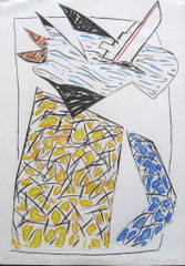 Figur mit Schiffsnase