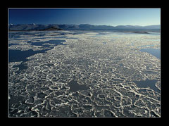 Eiseinfluss am Kluane Lake