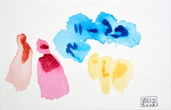 "Les moines"-11 cmx16 cm