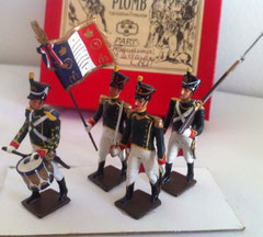 Soldat de plomb 1er empire 90mm - Highland officer regiment Waterloo 1815