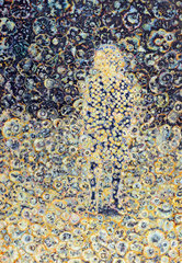 "Bote XVI", 2023, Öl auf Leinwand, 130 x 90 cm