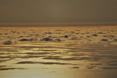 Frank : Ombres de nuages sur l'océan atlantique, vue des hauteurs de Ténérife - Espagne