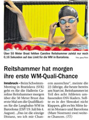 25. Mai 2013: Tiroler Tageszeitung