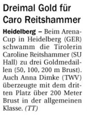 24. April 2013: Tiroler Tageszeitung