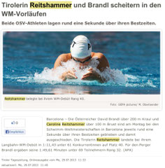 29. Juli 2013: Tiroler Tageszeitung online