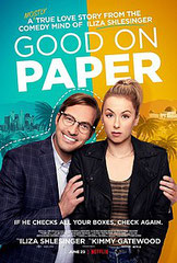 GOOD ON PAPER<br>de Kimmy Gatewood<br>Burn Later Productions - 2021 - USA<br>Studio de doublage : Eclair<br>Direction artistique : Claire Baradat