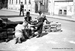 Kinderbilder und Spielzeug, Borna, Torladen des Kreismuseums Borna, 1987