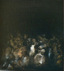 Mon public - huile sur toile (26x24)