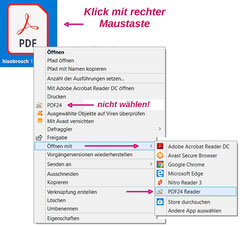 3 PDF Datei mit rechter Maustaste zum PDF24 Reader 