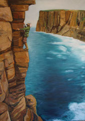 Escalada 57 x 77'5 Oleo sobre lienzo