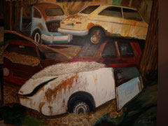 Chatarra. 78 x 64. Oleo sobre Tabla