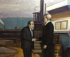 El Acuerdo. 150 x 100. Oleo sobre lienzo
