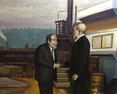 El Acuerdo. 150 x 100. Oleo sobre lienzo