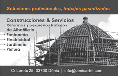 Deni-Castel SL Construcciones & Servicios - Tarjeta Visita