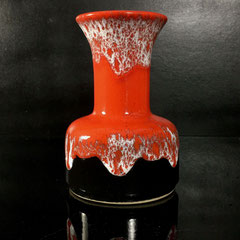 Série N - Vase rouge et noir fat lava Jasba w-Germany (ph. 6) - vase vintage