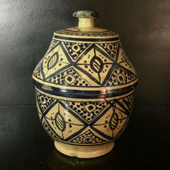 - Jobbana milieu XXe (ph. 6). Maroc poterie "bleu et blanc" Fès ou Safi - 