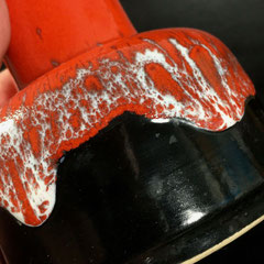 Série N - Vase rouge et noir fat lava Jasba w-Germany (ph. 2) - vase vintage