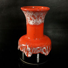 Série N - Vase rouge et noir fat lava Jasba w-Germany (ph. 1) - vase vintage