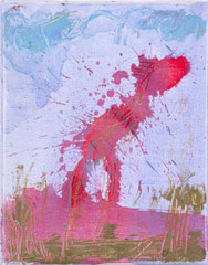 "O.T.", 30 x 24 cm, Öl auf Leinen, 1996