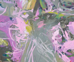 "Pink Olive", 165 x 195 cm, Öl auf Leinen, 2013