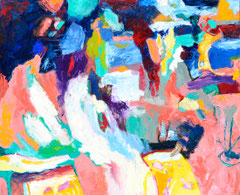"Pink Pantha 4", 145 x 165 cm, Öl auf Nessel, 2015