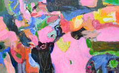 "Pinki", 100 x 160 cm, Acryl auf Leinen, 2017