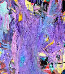 "Purple Gum", 80 x 70 cm, Öl auf Leinen, 2015