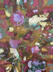 "Moorblumen 4", 80 x 60 cm, Öl auf Leinen, 2021