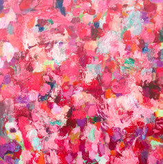 "Red Square", 100 x 100 cm, Öl auf Nessel, 2018