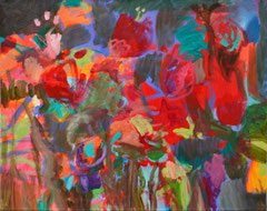"Flowerforce", 80 x 100 cm, Öl auf Nessel, 2013