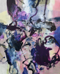 "Purple 2", 100 x 80 cm, Öl auf Nessel, 2021